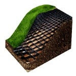 Geokratka Små Celler För Starkt Underlag